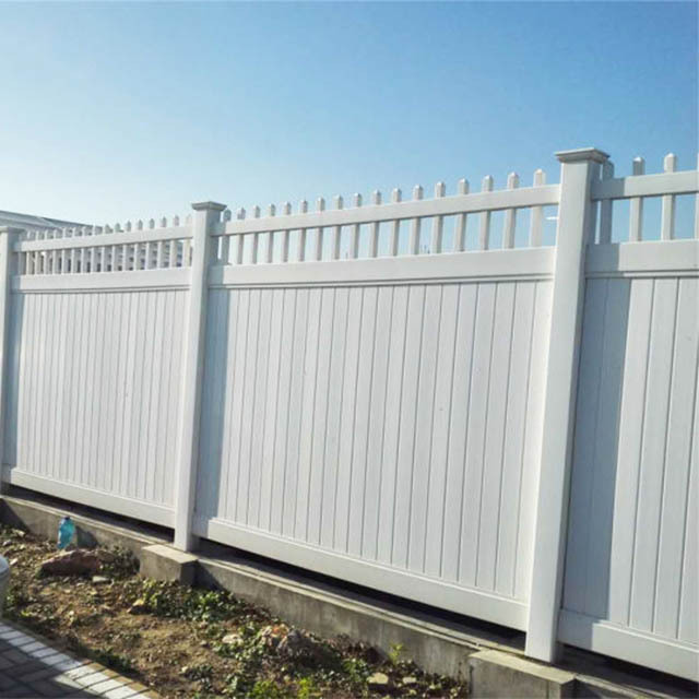 White PVC Vinyl Privacy Cheap Yard Fence Panels,manufacturer used vinyl fence