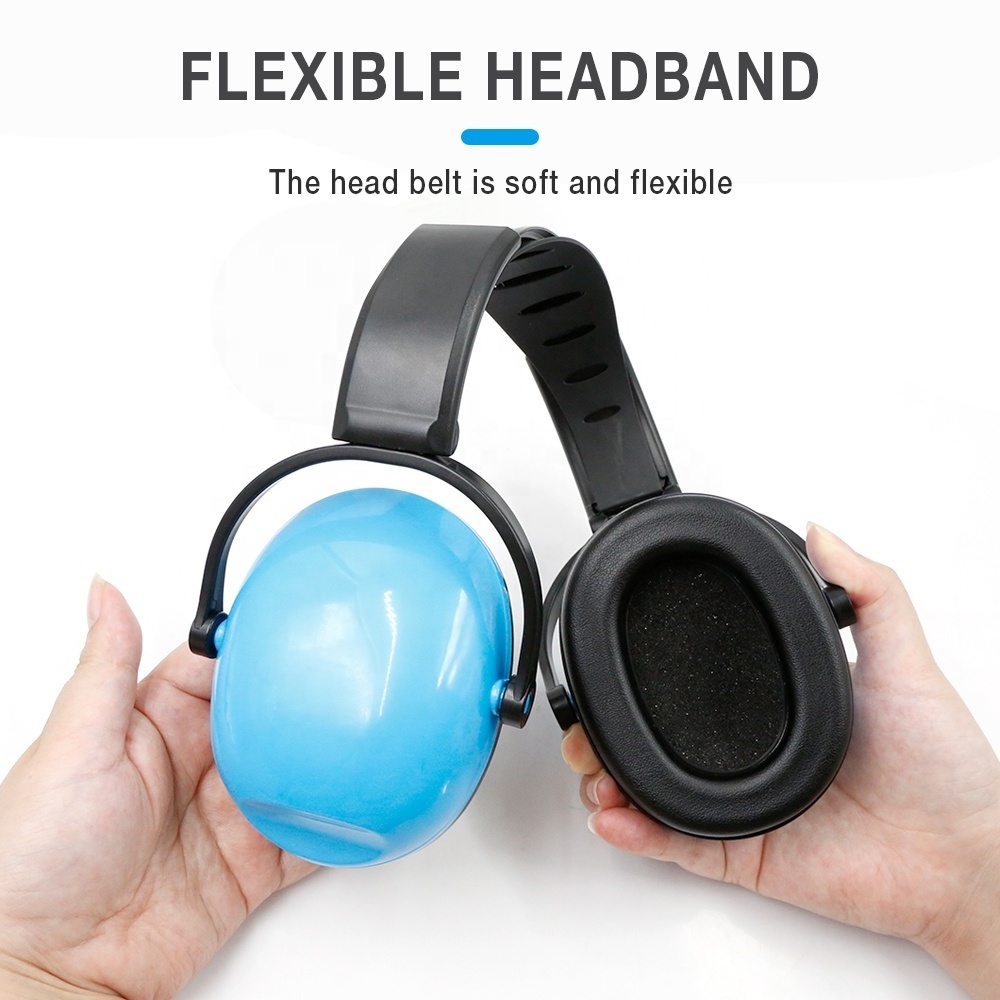 Foldable Hearing Protection Ear Muffs Noise Cancelling Perfect for DIY Working Adjustable Headband for Kids