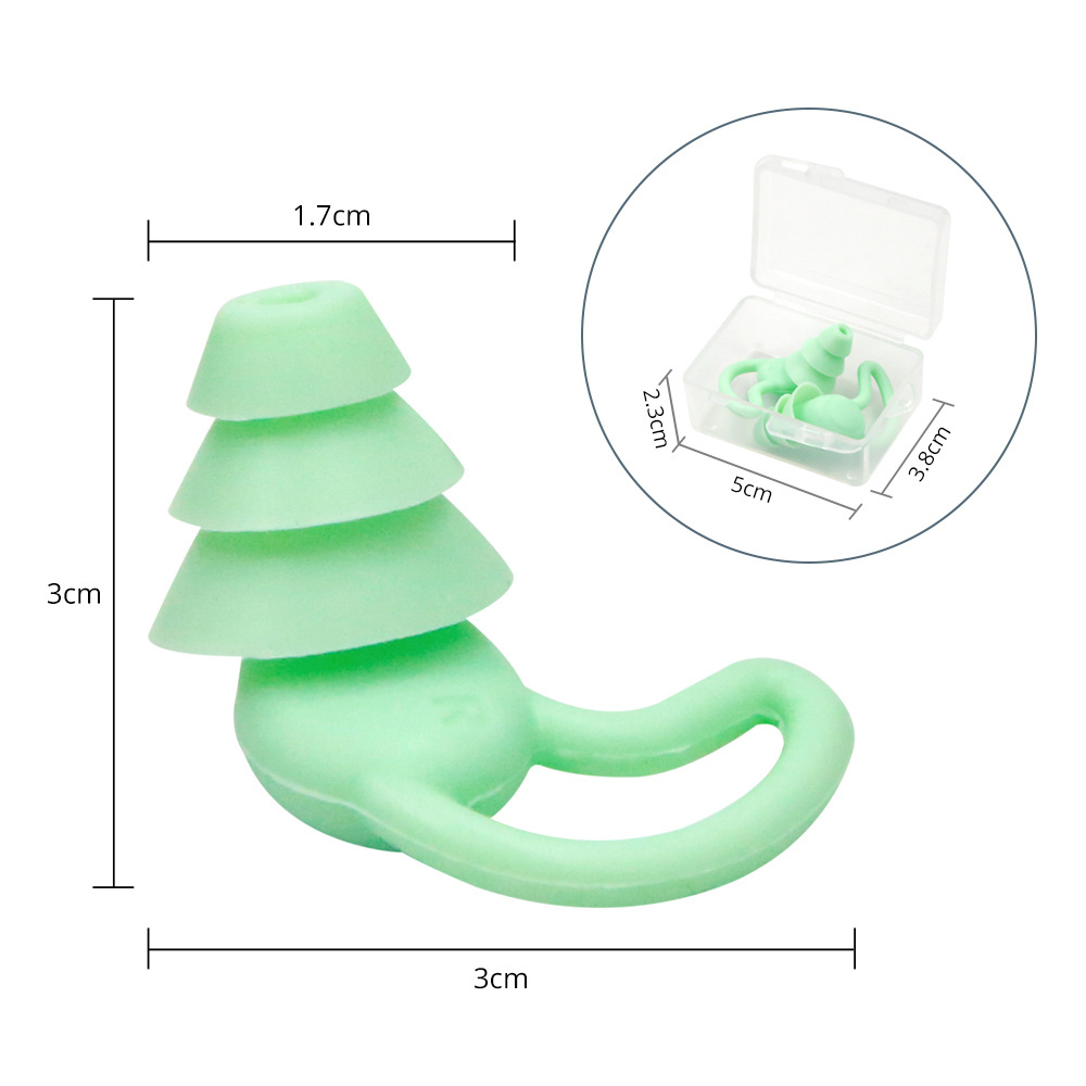 Silicone Ear Plugs for Sleeping Noise Cancelling Reusable Waterproof Diving Silicone Regulator Octopus Wrap Holder Shark Tail