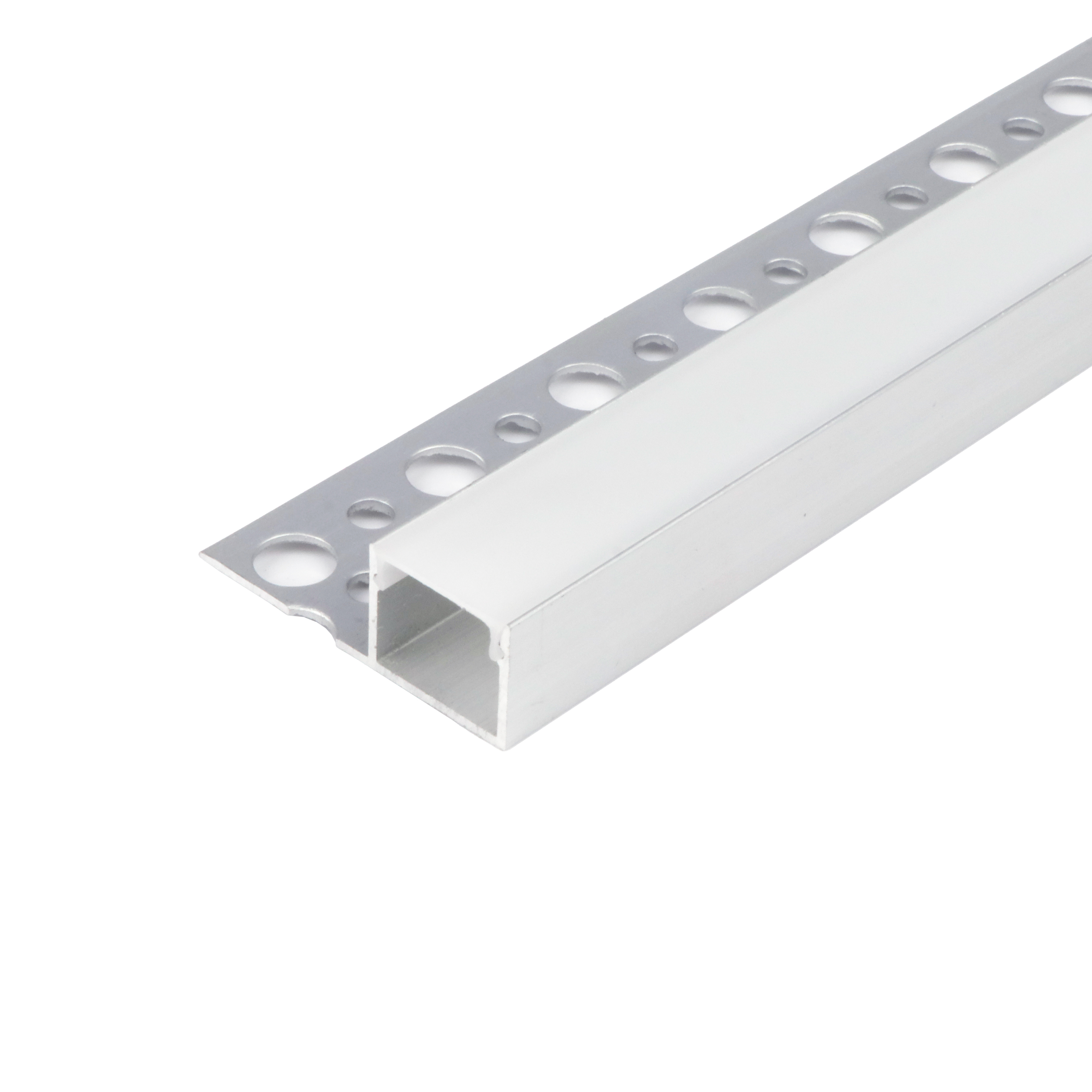 Led Aluminum Channel System Led Strip Light Diffuser Track with End Caps Mounting Clips Accessories