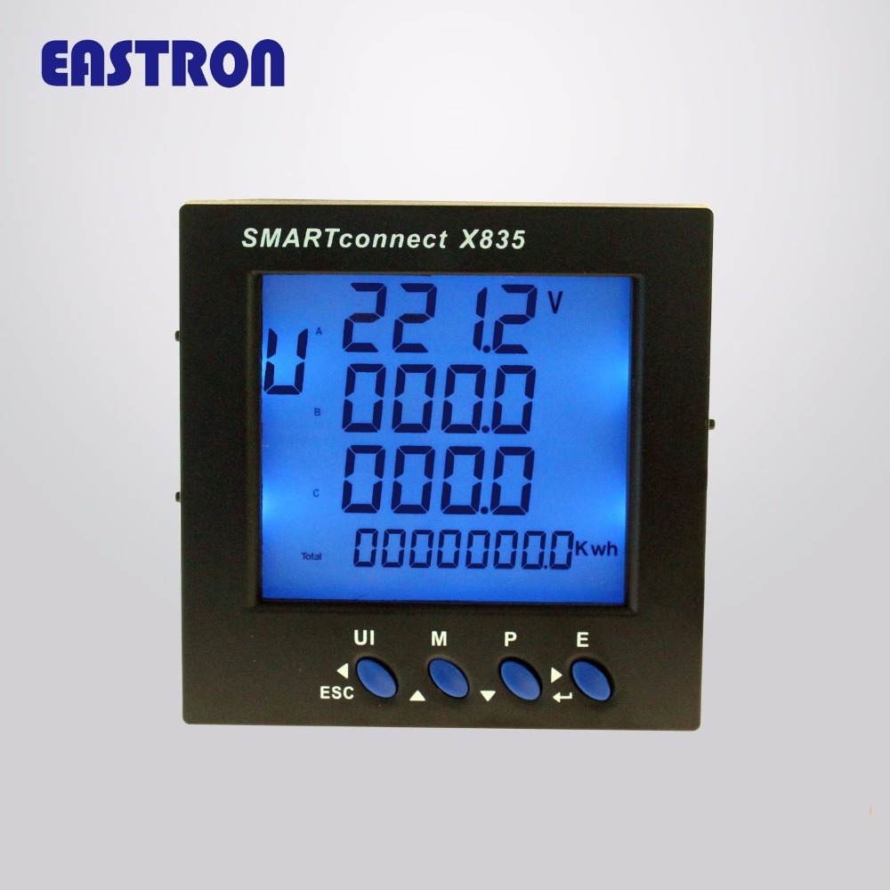 SmartconnectX835 Energy analyzer, Multi-function Power Analyzer, 96x96 digital Panel Meter, SGS approved