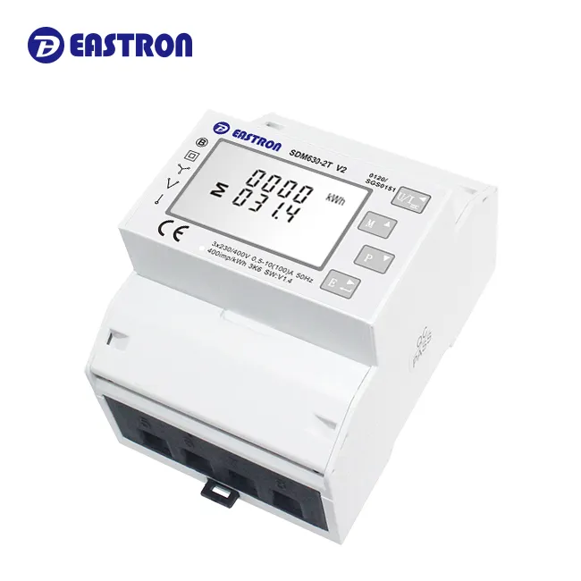 SDM630-2T MID CE Approved RS485 Modbus RTU Multi-Function Power Meter For Charging Station