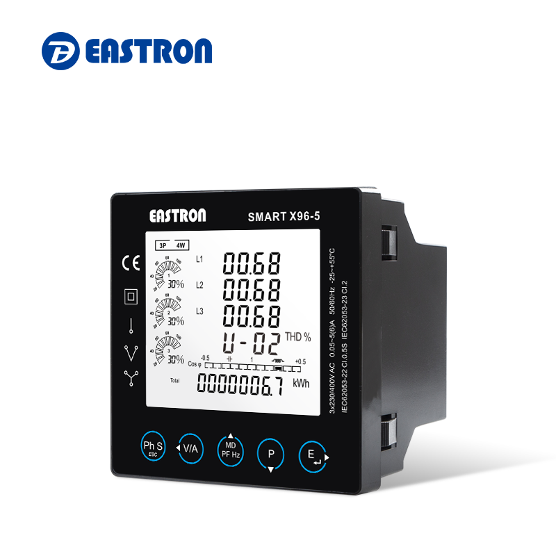 Smart X96-5A/5F/5G/5H/5I/5J MID Approved multifunction Modbus Ethernet gateway multi-tariffs digital panel meter 3 phase