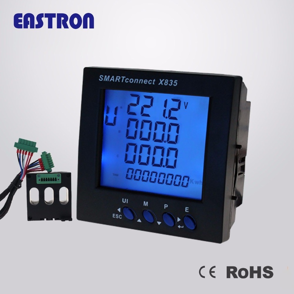 SmartconnectX835 Energy analyzer, Multi-function Power Analyzer, 96x96 digital Panel Meter, SGS approved