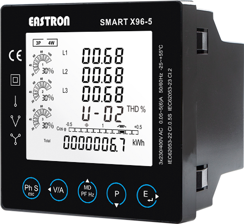 Smart X96-5A/5F/5G/5H/5I/5J MID Approved multifunction Modbus Ethernet gateway multi-tariffs digital panel meter 3 phase