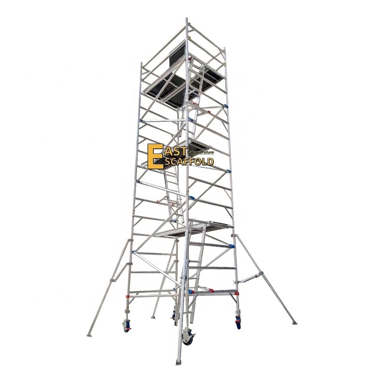 Construction Material Access Mobile Walkway Platforms Aluminium 2m//4m/6M/7m Scaffold Tower