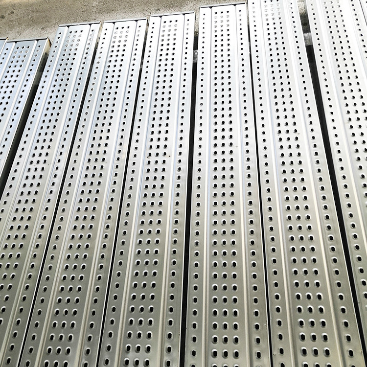 Construction Cheap Galvanized 240*45*1.2*4000mm Steel Walkway Plank Scaffolding without Hook