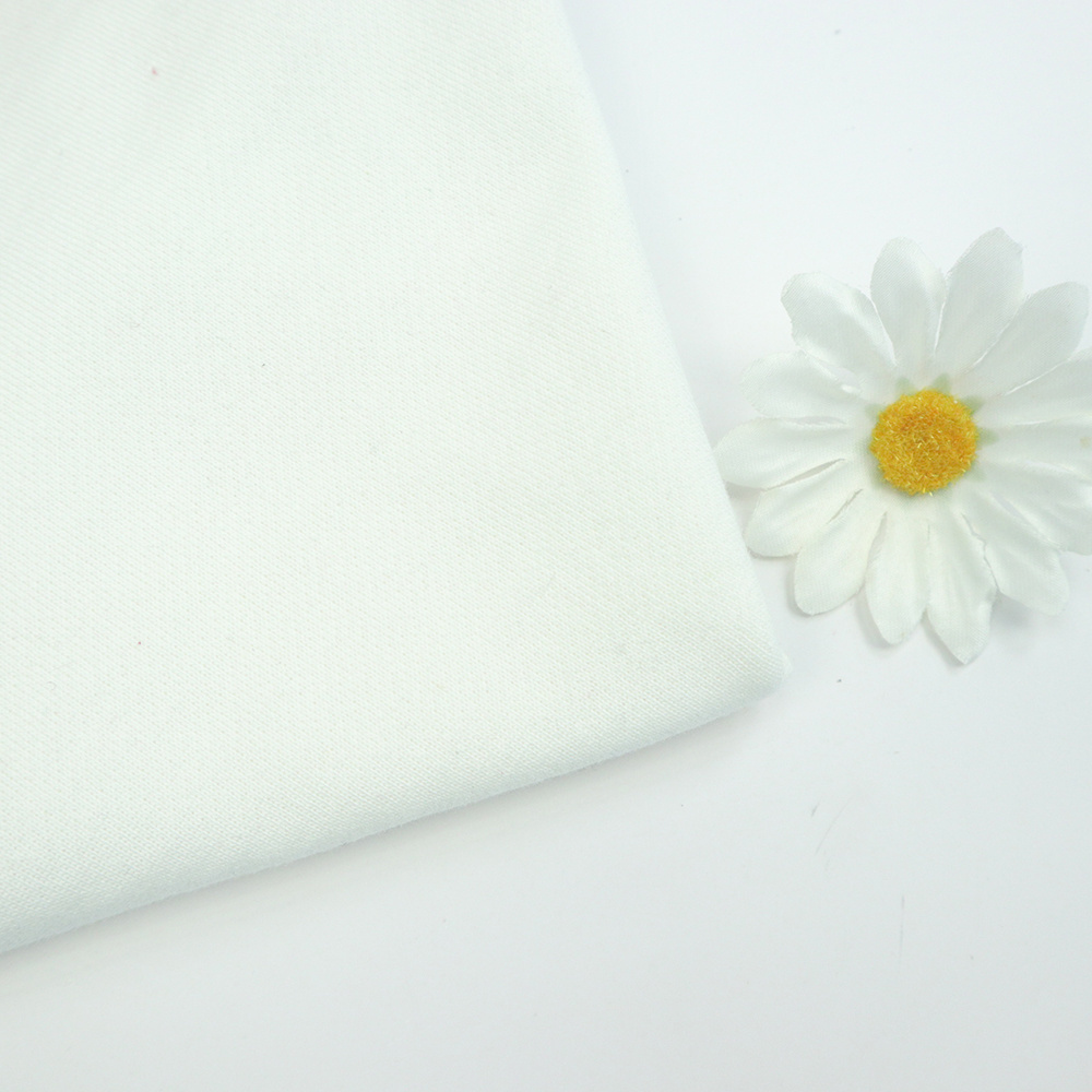 Fabric Manufacturing Supplier Wholesalers CVC Cotton Polyester French Terry Fleece Clothes Fabrics For Clothing