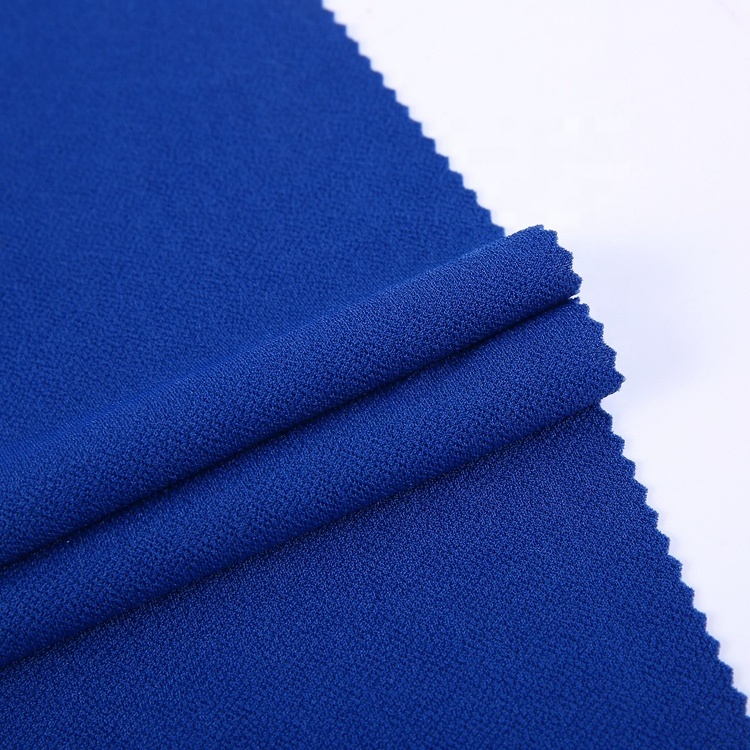 95% poly 5% spandex knitted plain double sided crepe koshibo bubble crepe fabric