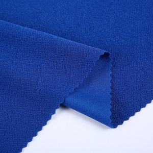 95% poly 5% spandex knitted plain double sided crepe koshibo bubble crepe fabric