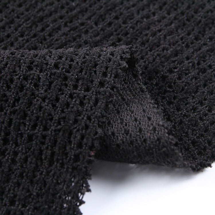 Wholesale 100% polyester black sweater hachi microfiber chenille fabric