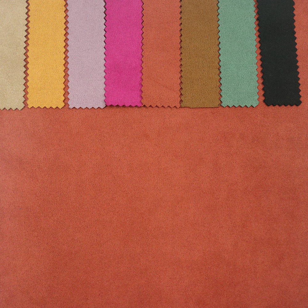 Fabrics and Textiles Supplier Wholesale Polyester Spandex Brushed Knitted Scuba Suede Fabric For Garment Clothing