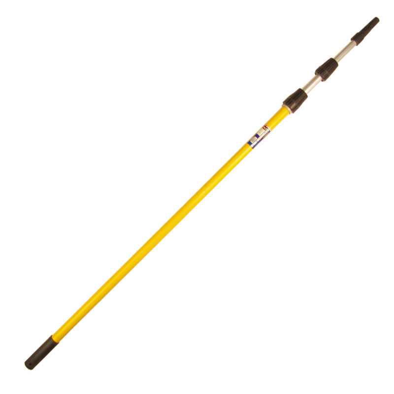 ESD Painting Roller Telescopic Pole 3 Section Customized Sizes Fiberglass Aluminum Extended Handle for Cleaning Tool