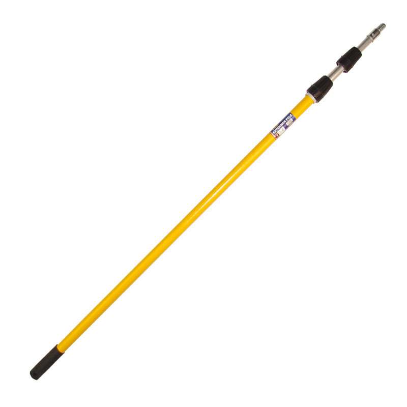 ESD Painting Roller Telescopic Pole 3 Section Customized Sizes Fiberglass Aluminum Extended Handle for Cleaning Tool