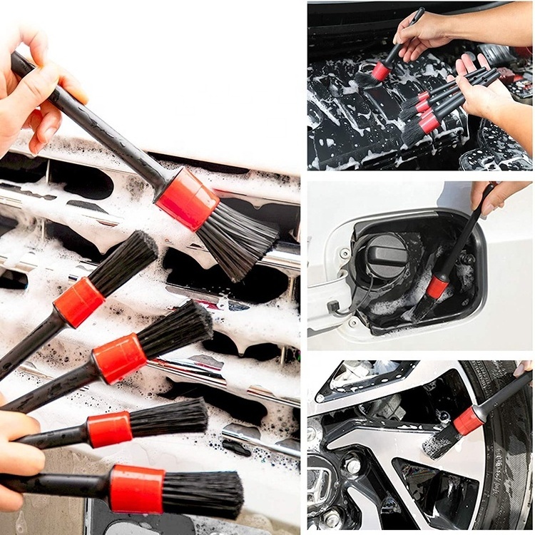 ESD Mini Soft Plastic Car Wheel Detail Cleaning Brush Set