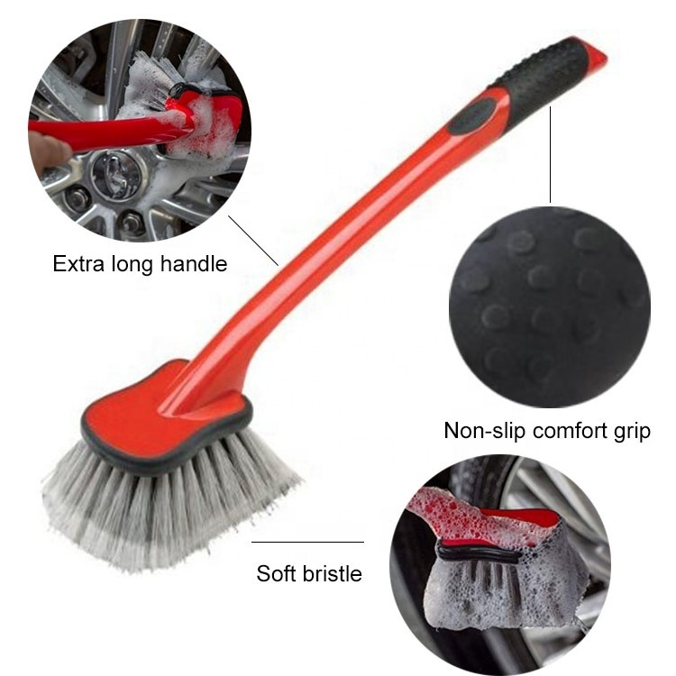 ESD Industrial Plastic Car Wheel Tire Wash Cleaning Brush Kit