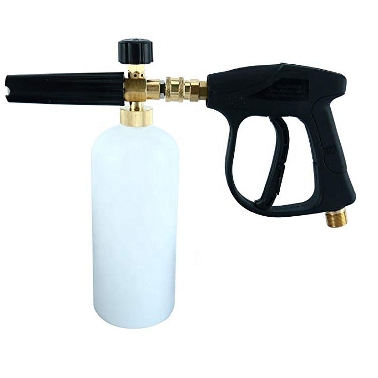 Adjustable Snow Foam Cannon Lance, Car Wash Pressure Washer Spray Gun/Nozzle With 1/4