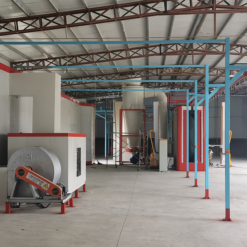 Automatic air conditioner powder coating line