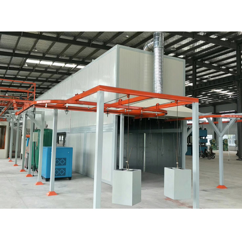 Automatic air conditioner powder coating line