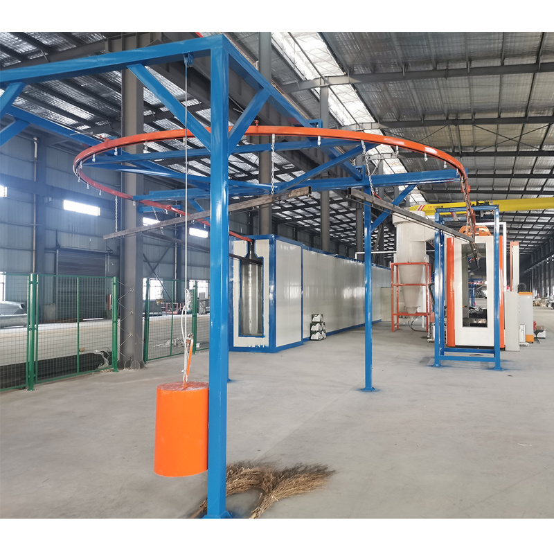 Automatic air conditioner powder coating line