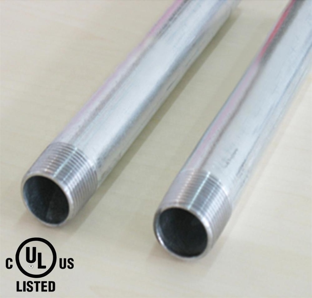 ERW electrical rigid metal conduit hot dip galvanized welded steel pipe ansi C80.1 UL6 standard with lower life-cycle costs