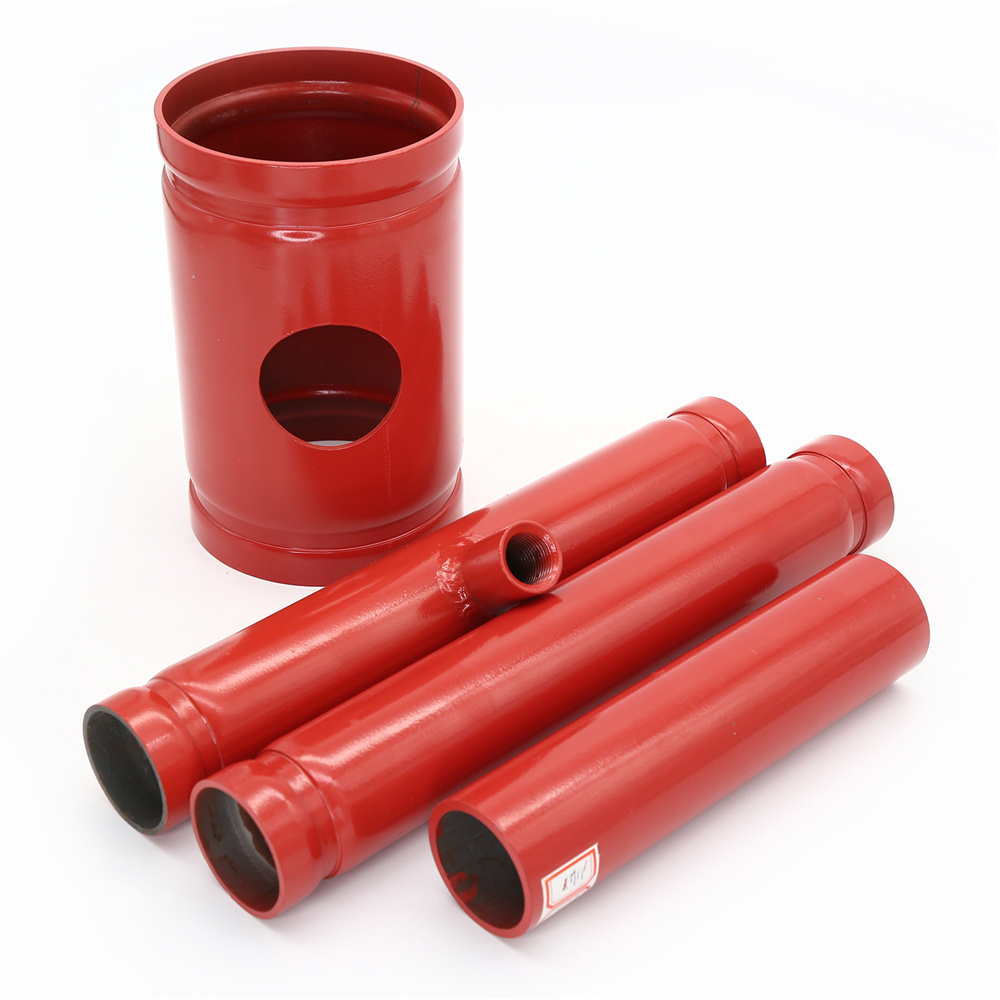 6'' ASTM A795 tuberia contra incendio cedula 40  red painted Fire Fighting Steel Pipes UL FM pintura para tuberia contra incendi