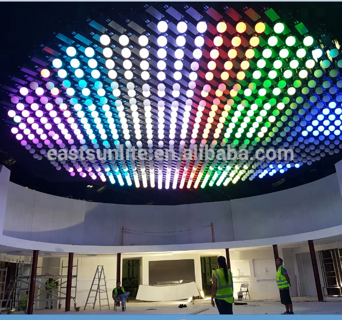 DMX Hoist Winch Lighting Rhythmical LED True1 Matrix Pixel Beam Moving Ceiling Kinetic Stage RGB Balls Lights