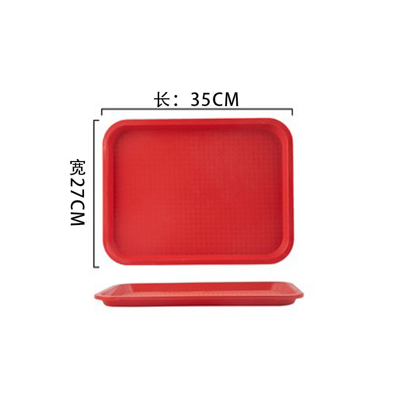 3 SIZE Large Foodservice Tray, Rectangular food trays Plastic Drink Serving Tray for Serving Drinks, Snacks, Tea