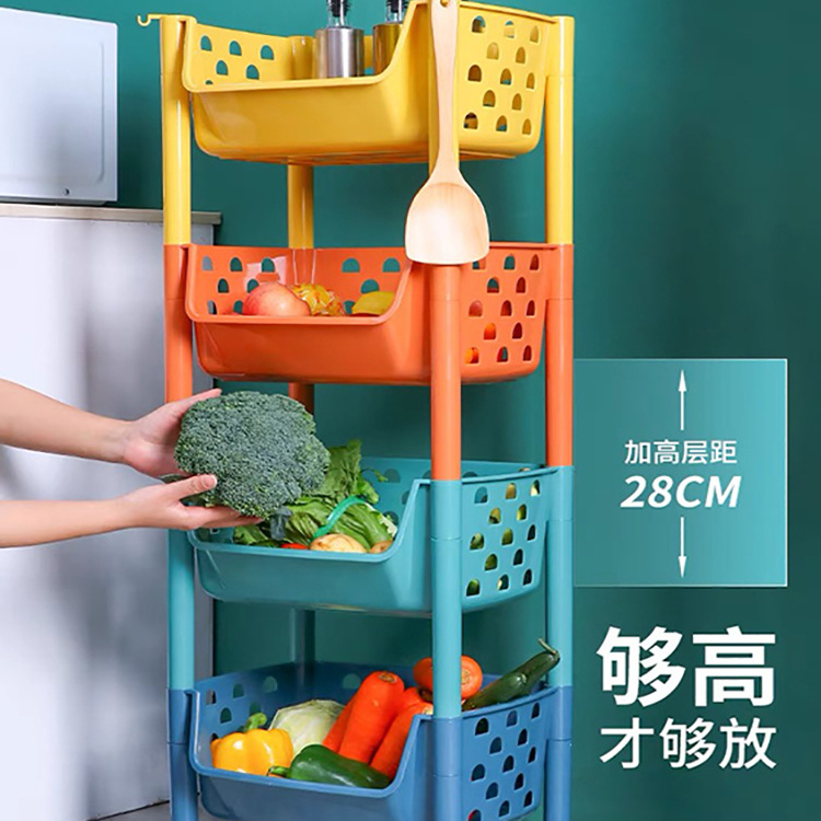 Multi-layer Serving Storage Trolley, kids toy shelves , home shelves for Kitchen Home