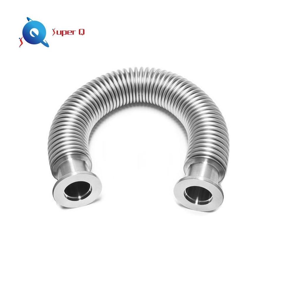 Stainless Steel Metal KF16  Flange SS Hydroforming bellows Fittings Flexible Vacuum Hose