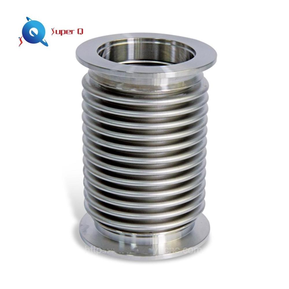 Stainless Steel Metal KF16  Flange SS Hydroforming bellows Fittings Flexible Vacuum Hose