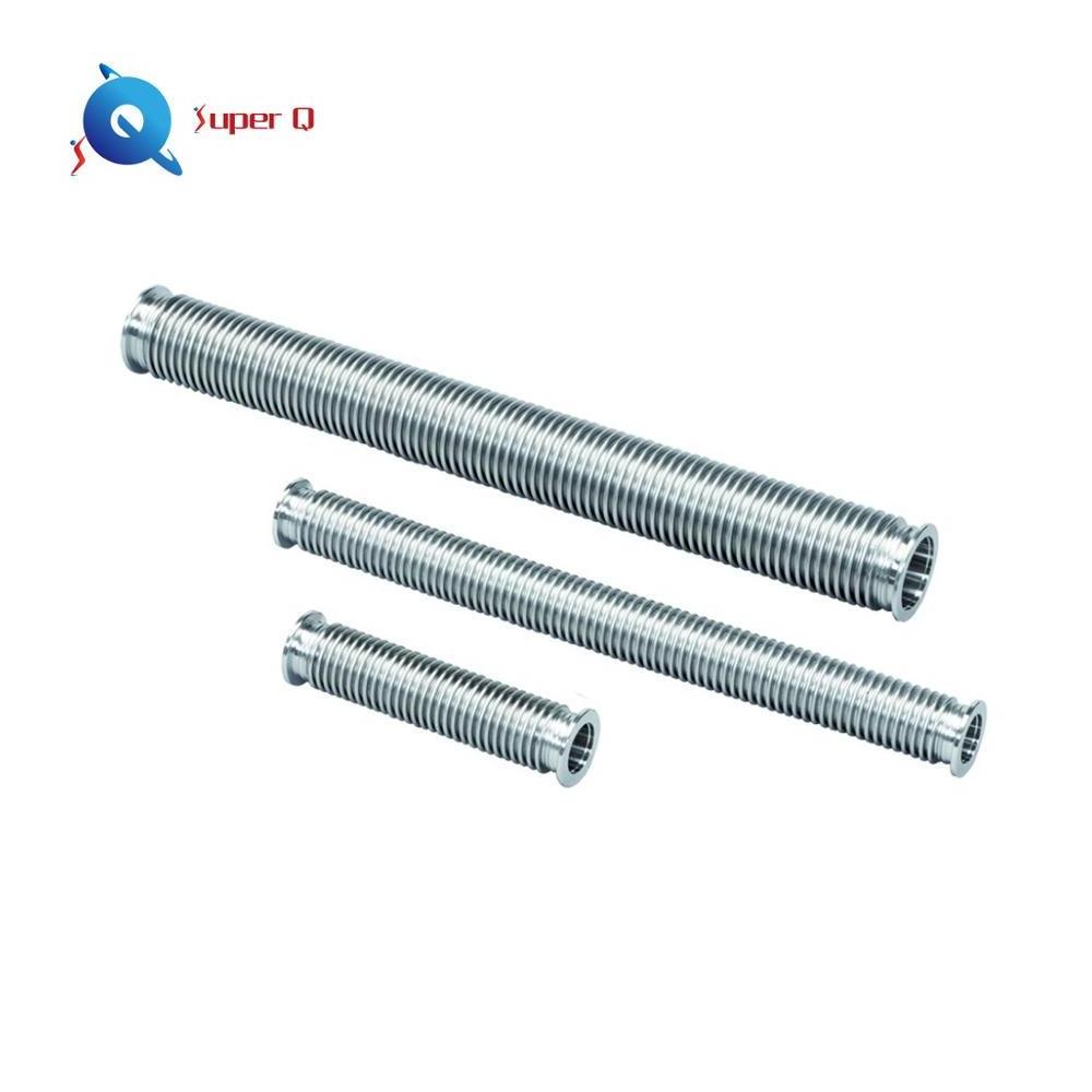 Stainless Steel Metal KF16  Flange SS Hydroforming bellows Fittings Flexible Vacuum Hose