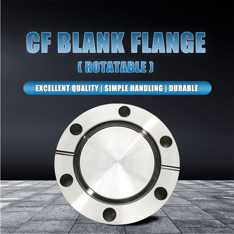 CF Rotatable Blank Flange in stainless steel material ultra high vacuum system use rotating or nonrotatable flanges wholesaler