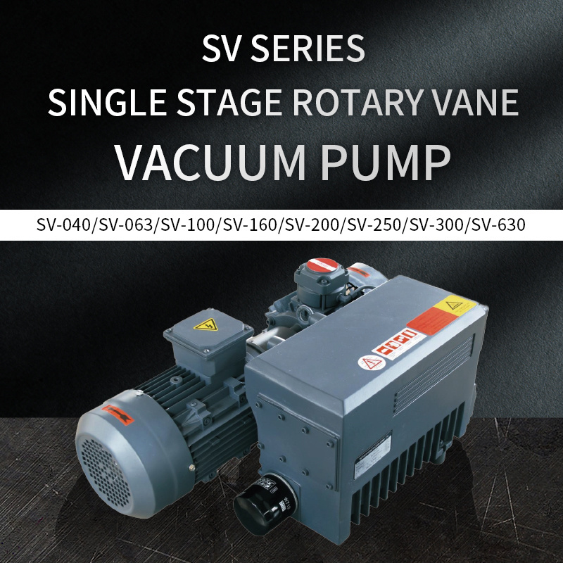 SV 100-750 m3/h 220v hvac cnc oil-sealed Single stage Rotary vane bomba de vacio vacuum pump for industrial and chemical