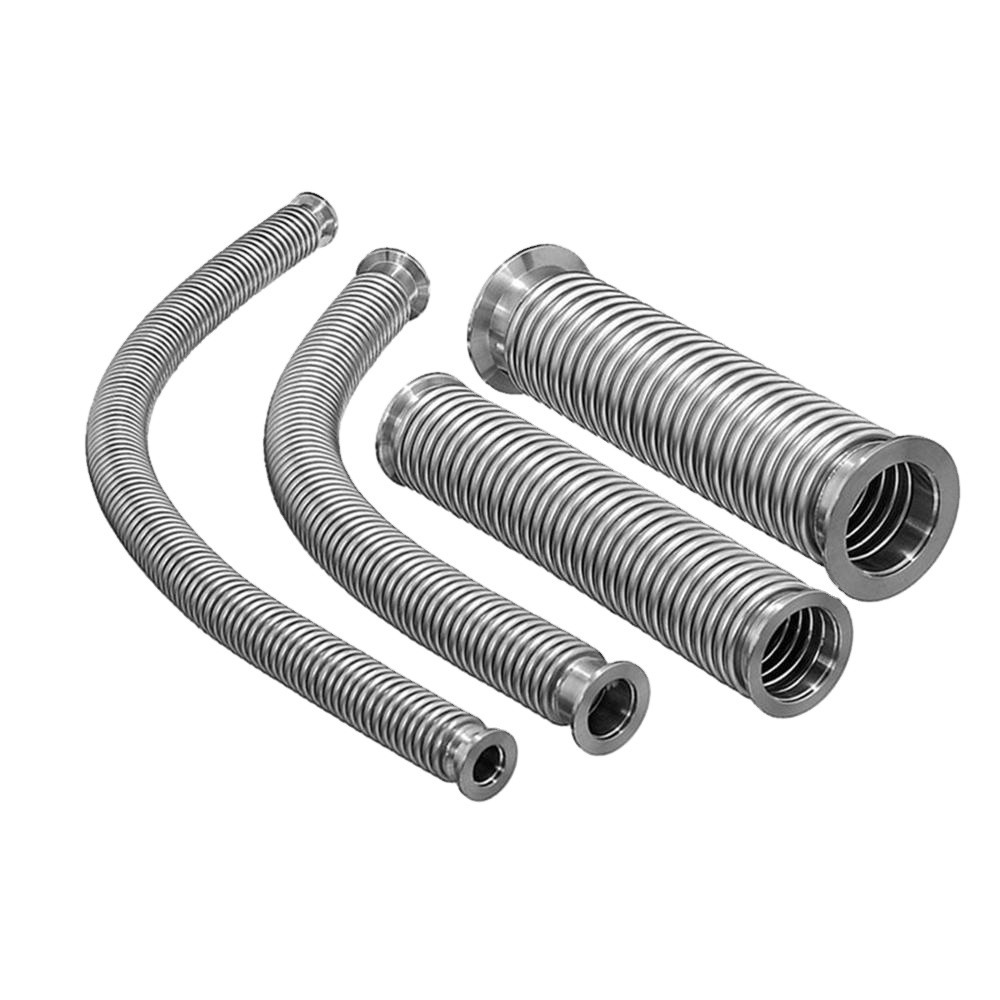 Stainless Steel Metal KF16  Flange SS Hydroforming bellows Fittings Flexible Vacuum Hose