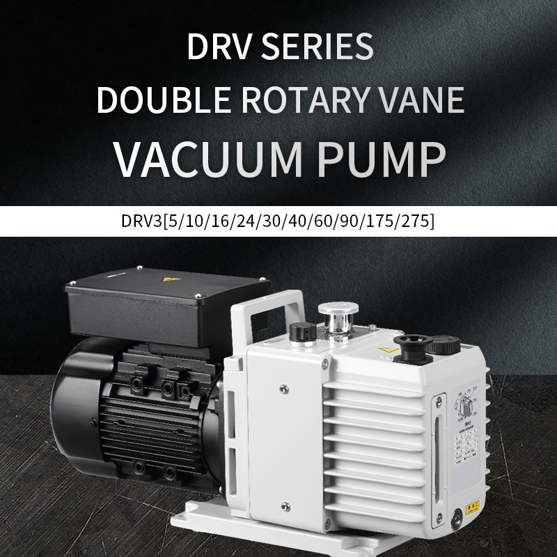 DRV 10/16/24/30/40/60/90/175/275 10-255 m3/h hvac vacuum pump 2 stage Double stage rotary vane vacuum pump