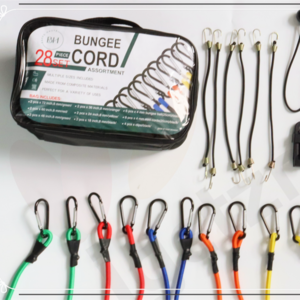 Bungee Cords Heavy Duty Outdoor 28PCS Assorted Sizes Carabiner Hooks Bunjee Chords In Carry Bag