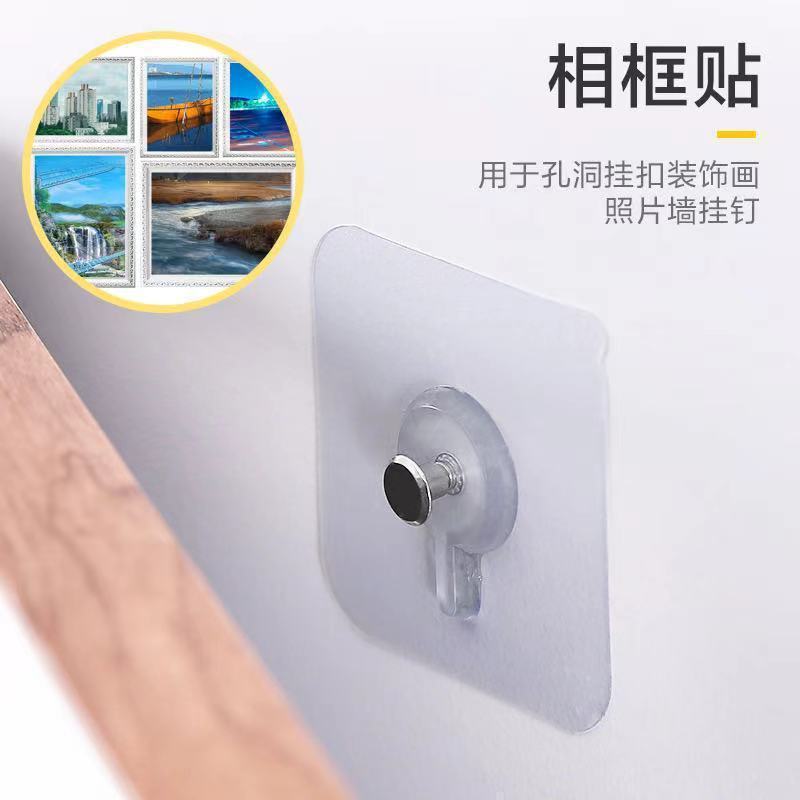 Self Adhesive Towel Coat Hooks Waterproof Transparent Hooks For Bathroom Kitchen Door Outdoor Home Improvement Utility Hook