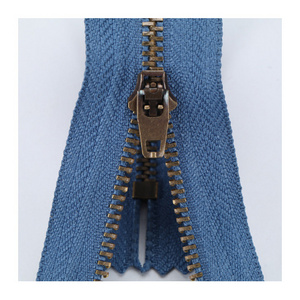 Wholesale High Quality 3#/5# Brass YG Zipper With Semi Auto Lock Slider For Jeans