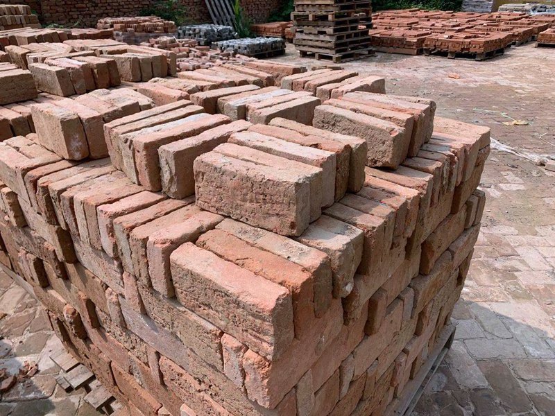 Handmade Used Old Red Clay Reclaimed Bricks For Wall Cladding