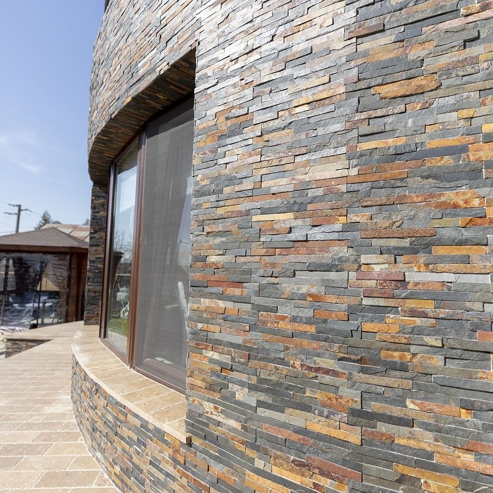 China Cheap Exterior Wall Veneer Slate Stone Panels, Natural Stone Tiles Wall Cladding Culture Stone For External Wall