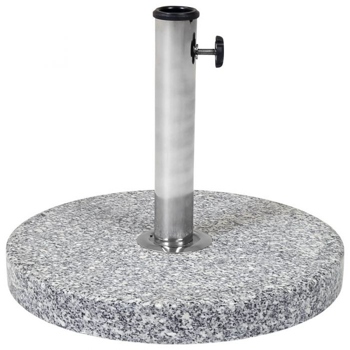 Wholesale Grey Granite Trolly Outdoor Round Umbrella Parasol Base