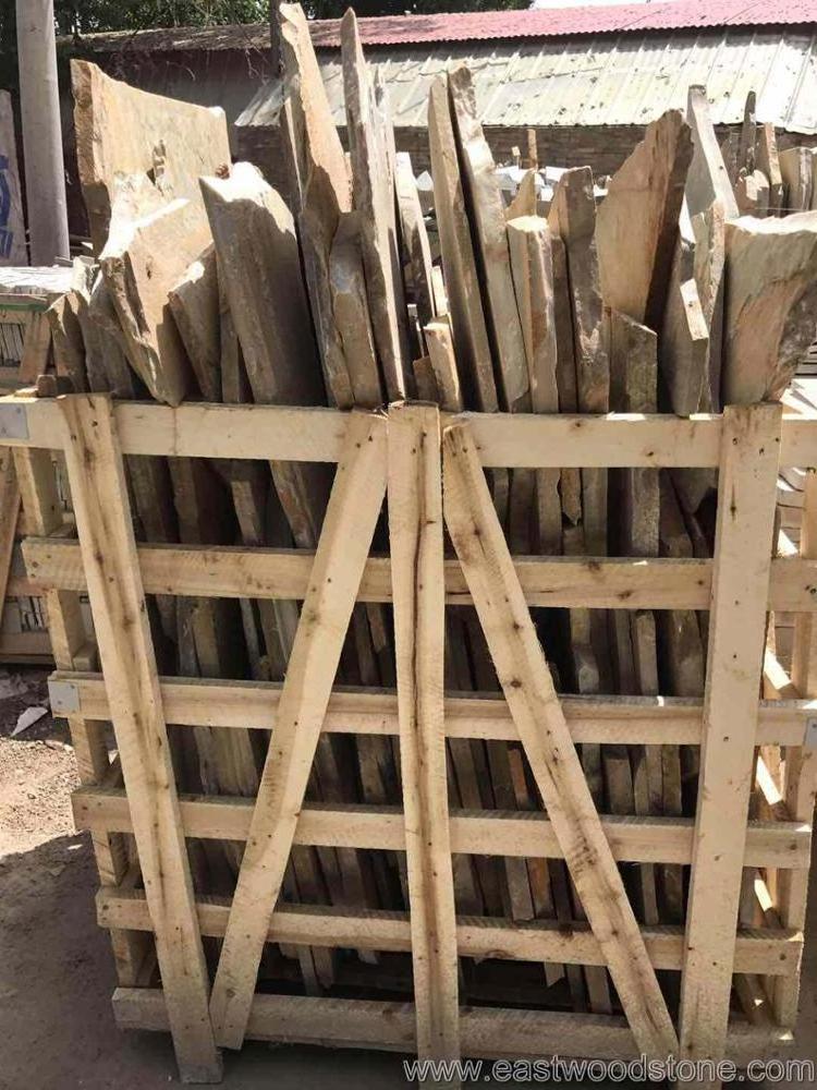 Natural Rustic Golden Slate Random Flagstone Slabs For Sale