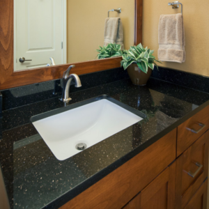 Natural Stone Black Gold Granite, Black Galaxy Granite Tiles & Slabs, Nero Star Galaxy Granite