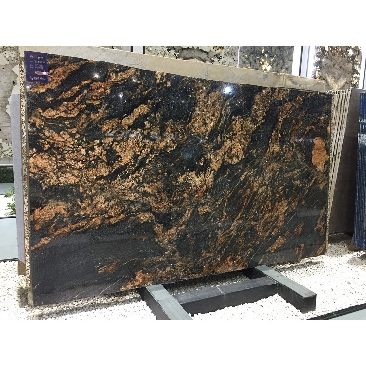 Brazilian natural stone royal  gold granite countertops regal black taurus granite