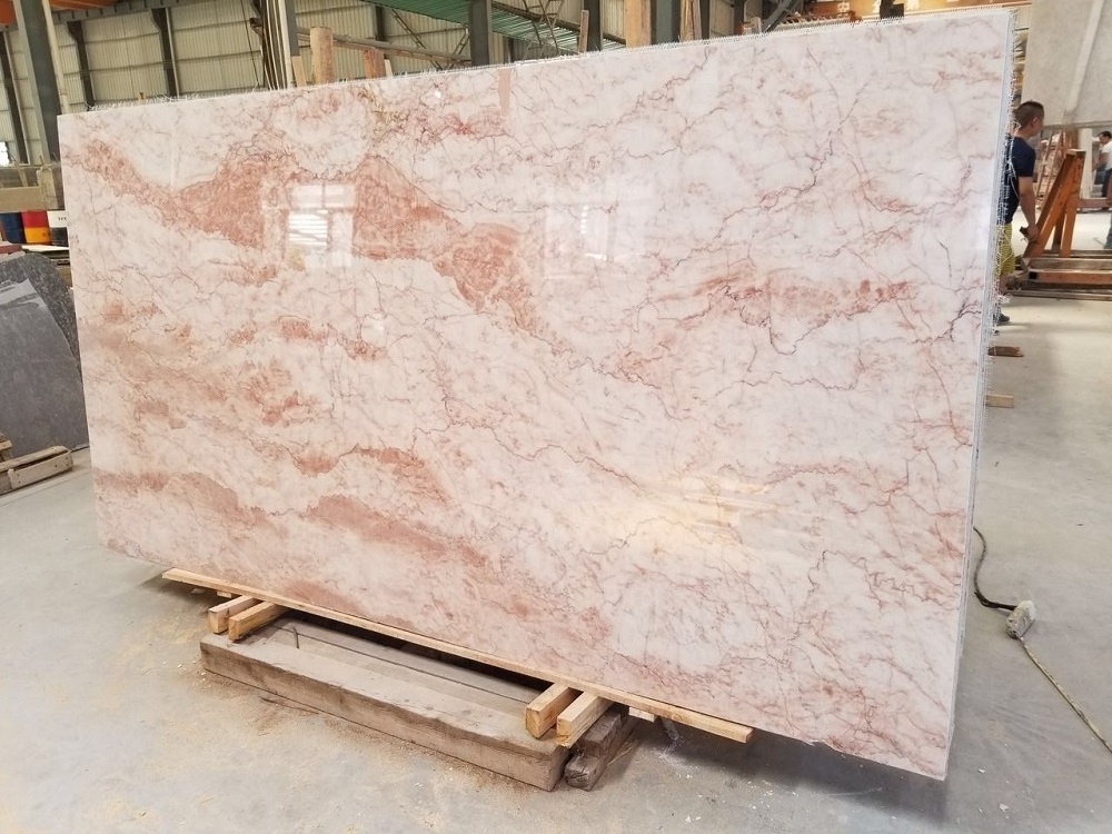 Beautiful pink marble nature rose cream marble slabs and tiles