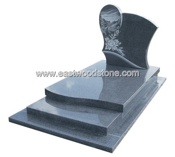 European style for tombstone and headstone