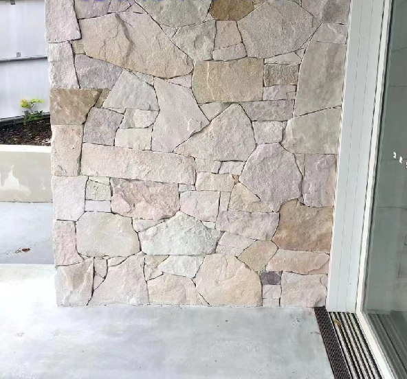 Natural split random stone sandstone cladding for wall decoration