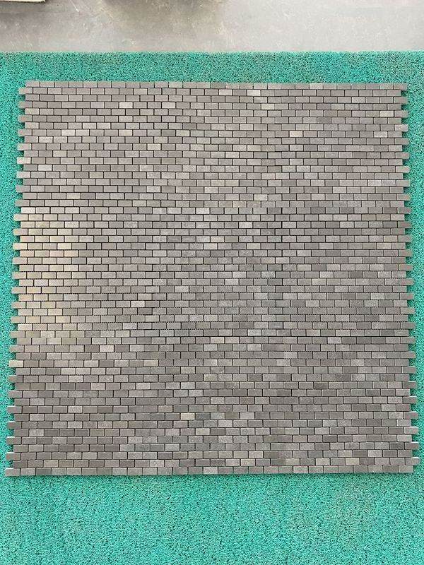 Hexagon ashes black basalt stone mosaic tile for wall and flooring