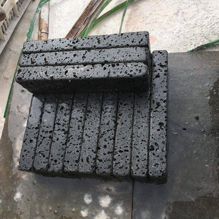 China Black Basalt cobble stone pavers for Garden and Square Pavings